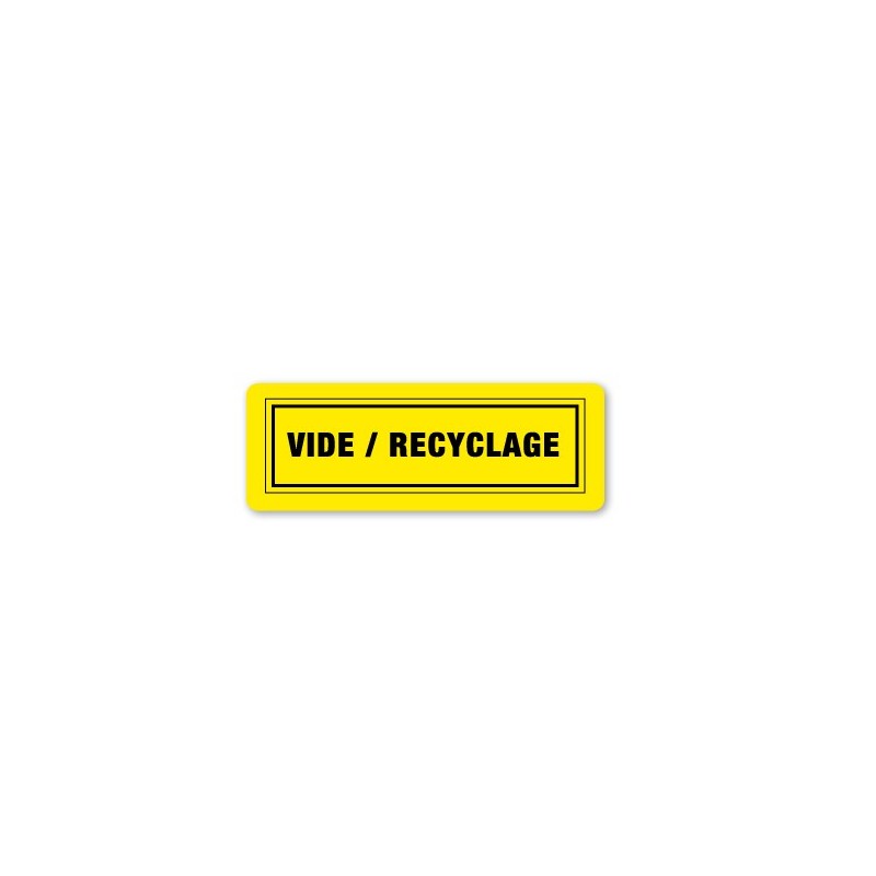 VIDE / RECYCLAGE