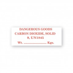 DANGEROUS GOODS - CARBON DIOXIDE, SOLID